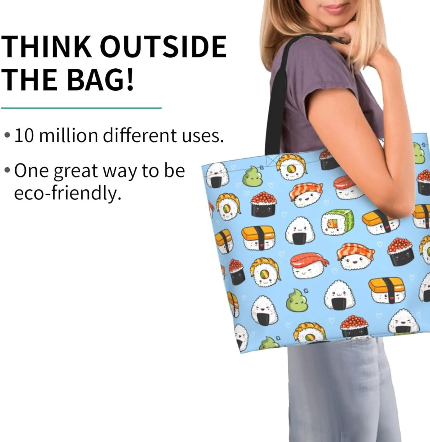 Sunflower Tote Bag For Women, Waterproof Shoulder Bags Big Reusable Grocery Handbag For Shopping Picnic Work Beach
