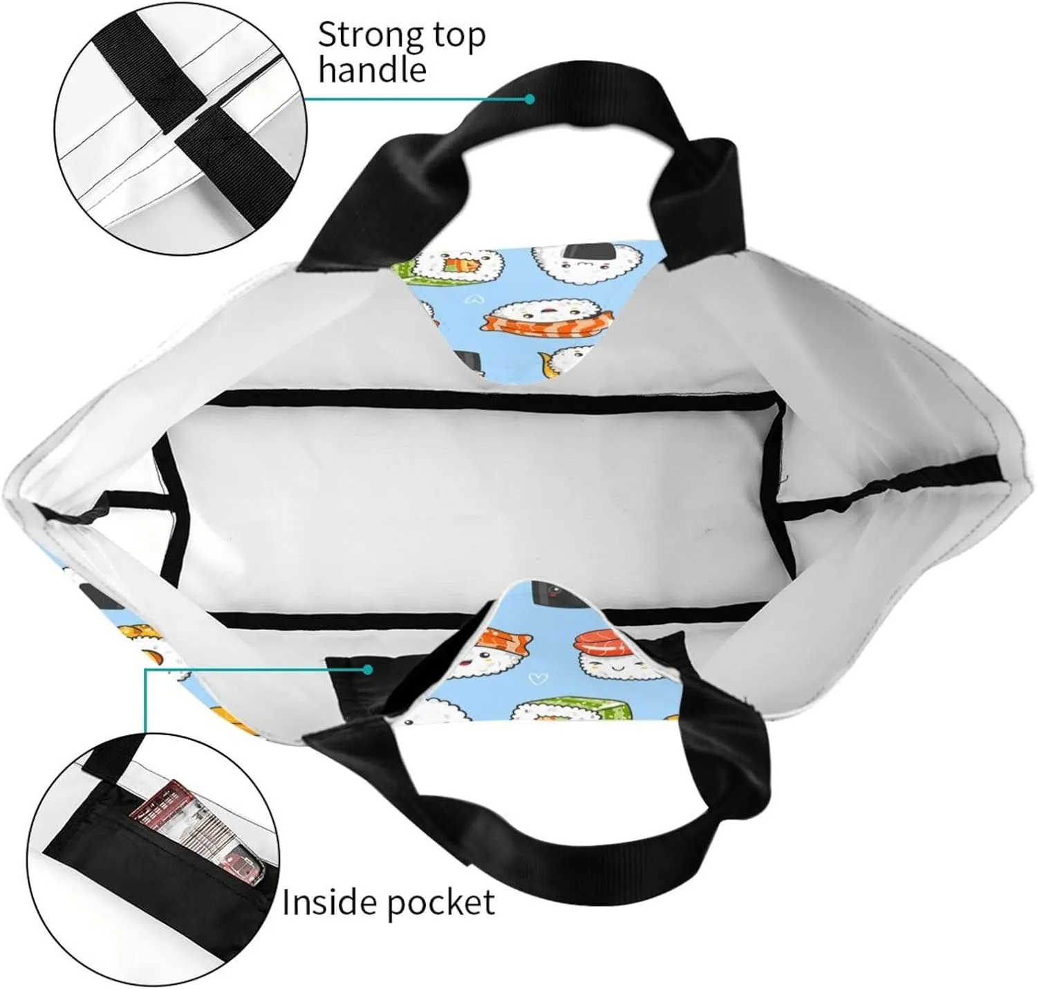 Sunflower Tote Bag For Women, Waterproof Shoulder Bags Big Reusable Grocery Handbag For Shopping Picnic Work Beach