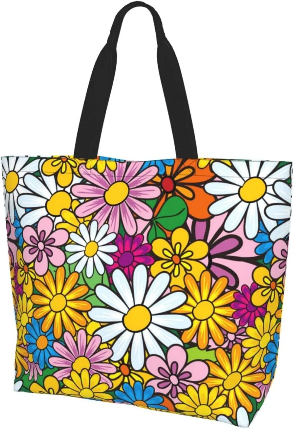 Sunflower Tote Bag For Women, Waterproof Shoulder Bags Big Reusable Grocery Handbag For Shopping Picnic Work Beach