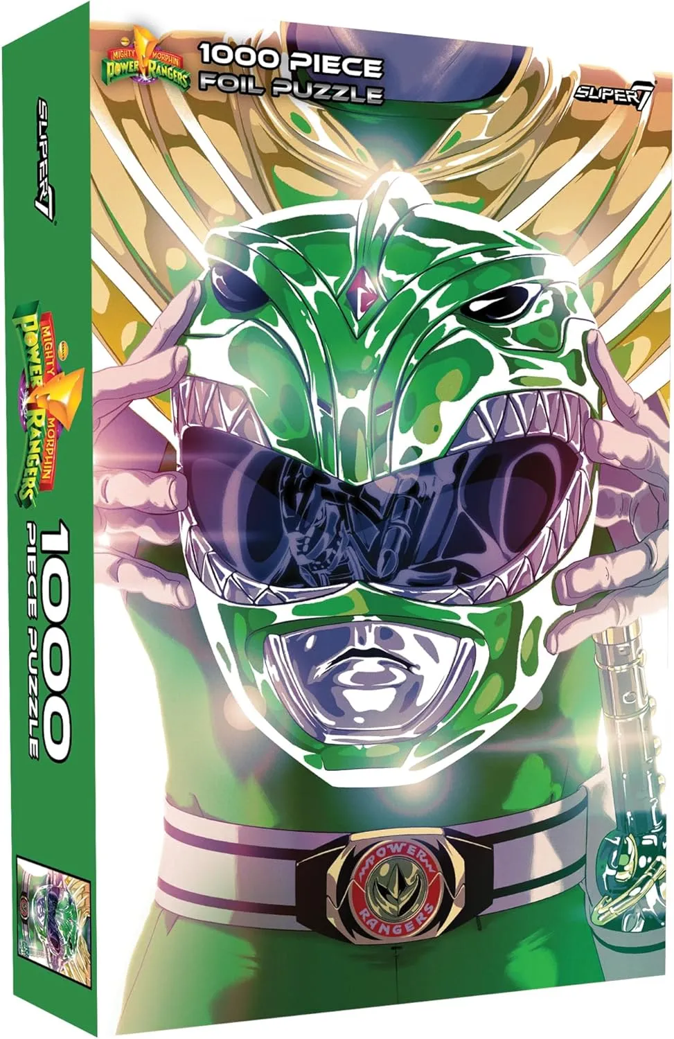 Super7 Mighty Morphin Power Rangers Green Ranger Puzzle - 1,000 Piece Power Rangers Puzzle Classic TV Show Collectibles