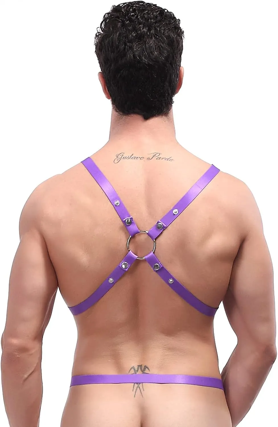 Swbreety Mens Body Chest Harness Belt Punk Shoulder Tank Top Cage Belt Strap Cosplay Clubwear Costume
