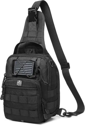 Tactical Shoulder Sling Bag for EDC, Crossbody, Outdoor Sports Gear and Equipment, Travel Daypack, Hiking Backpack, Camping Adventures, Survival Backpack, Hunting, Concealed Carry.