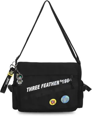 Teclado Fashion Crossbody Bag with Cute Accessories Casual Messenger Bag with Pendants Shoulder Bag Purse Travel Daypacks