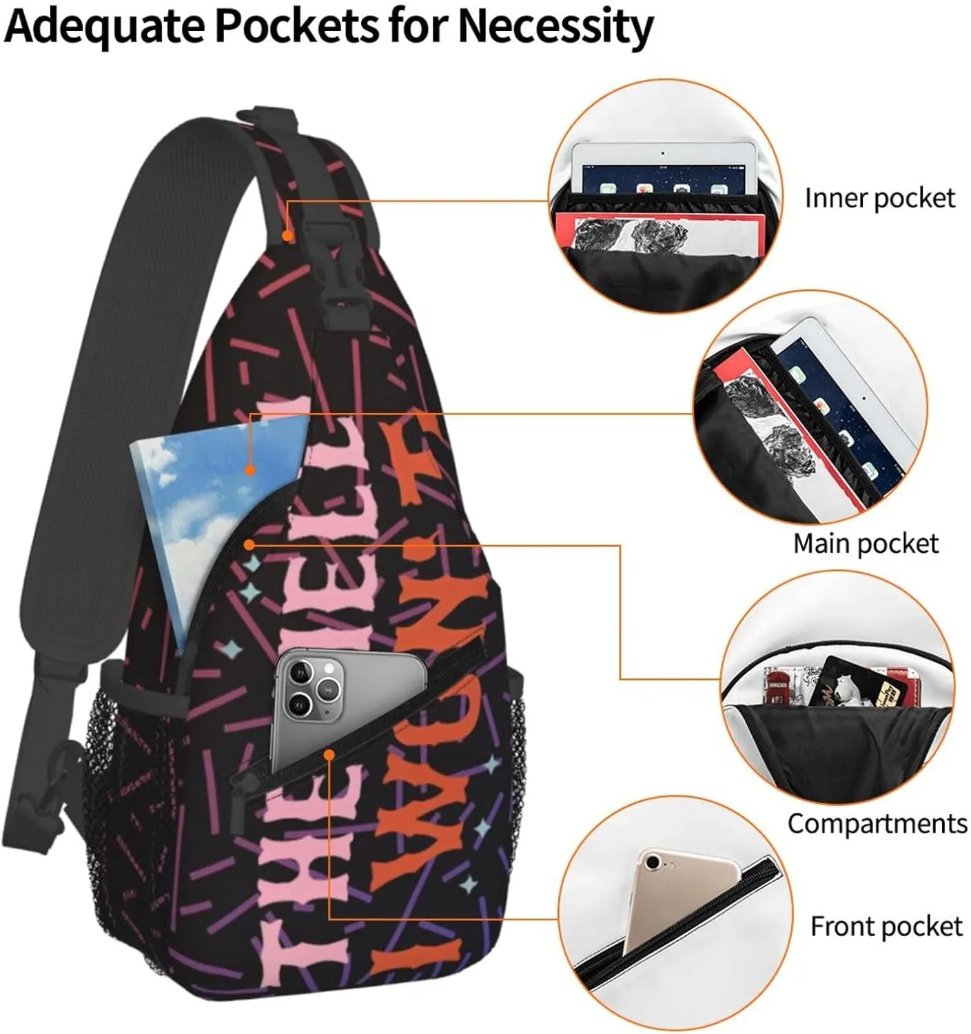 The Hell I Won'T Small Crossbody Backpack Sling Bag For Men Women Mini One Shoulder Chest Bags Gym Sport Travel Hiking Daypack