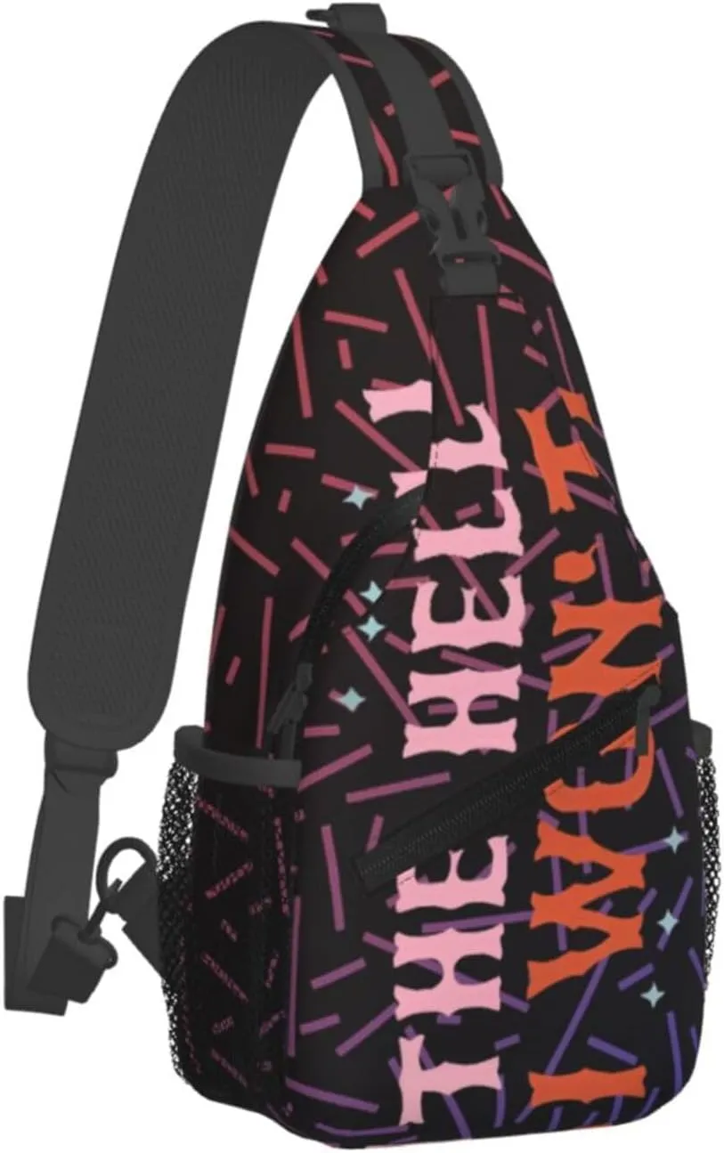 The Hell I Won'T Small Crossbody Backpack Sling Bag For Men Women Mini One Shoulder Chest Bags Gym Sport Travel Hiking Daypack