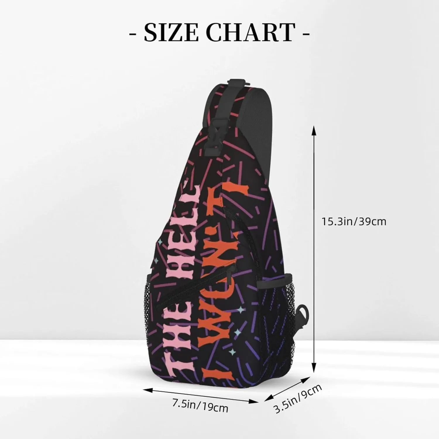 The Hell I Won'T Small Crossbody Backpack Sling Bag For Men Women Mini One Shoulder Chest Bags Gym Sport Travel Hiking Daypack