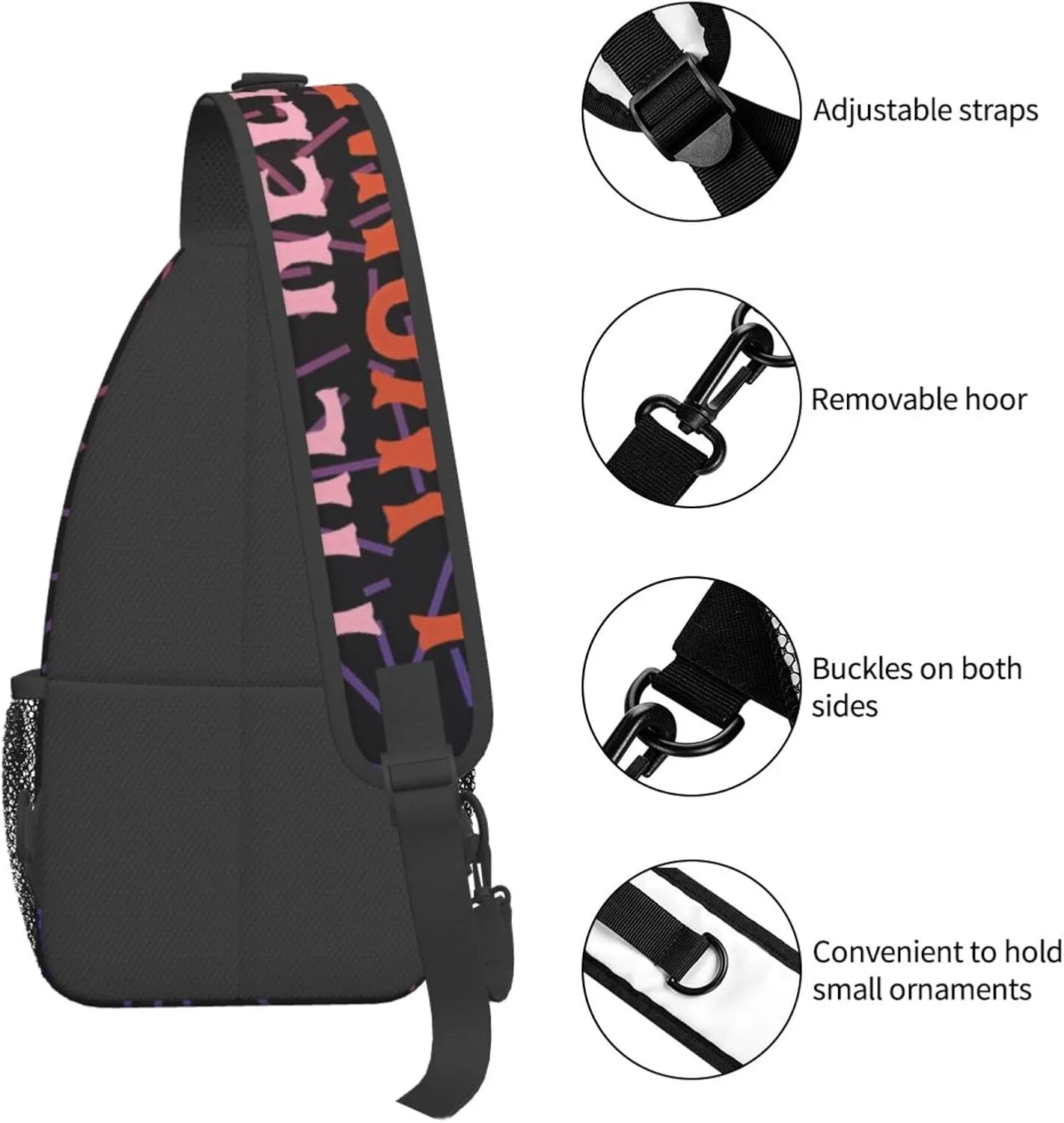 The Hell I Won'T Small Crossbody Backpack Sling Bag For Men Women Mini One Shoulder Chest Bags Gym Sport Travel Hiking Daypack