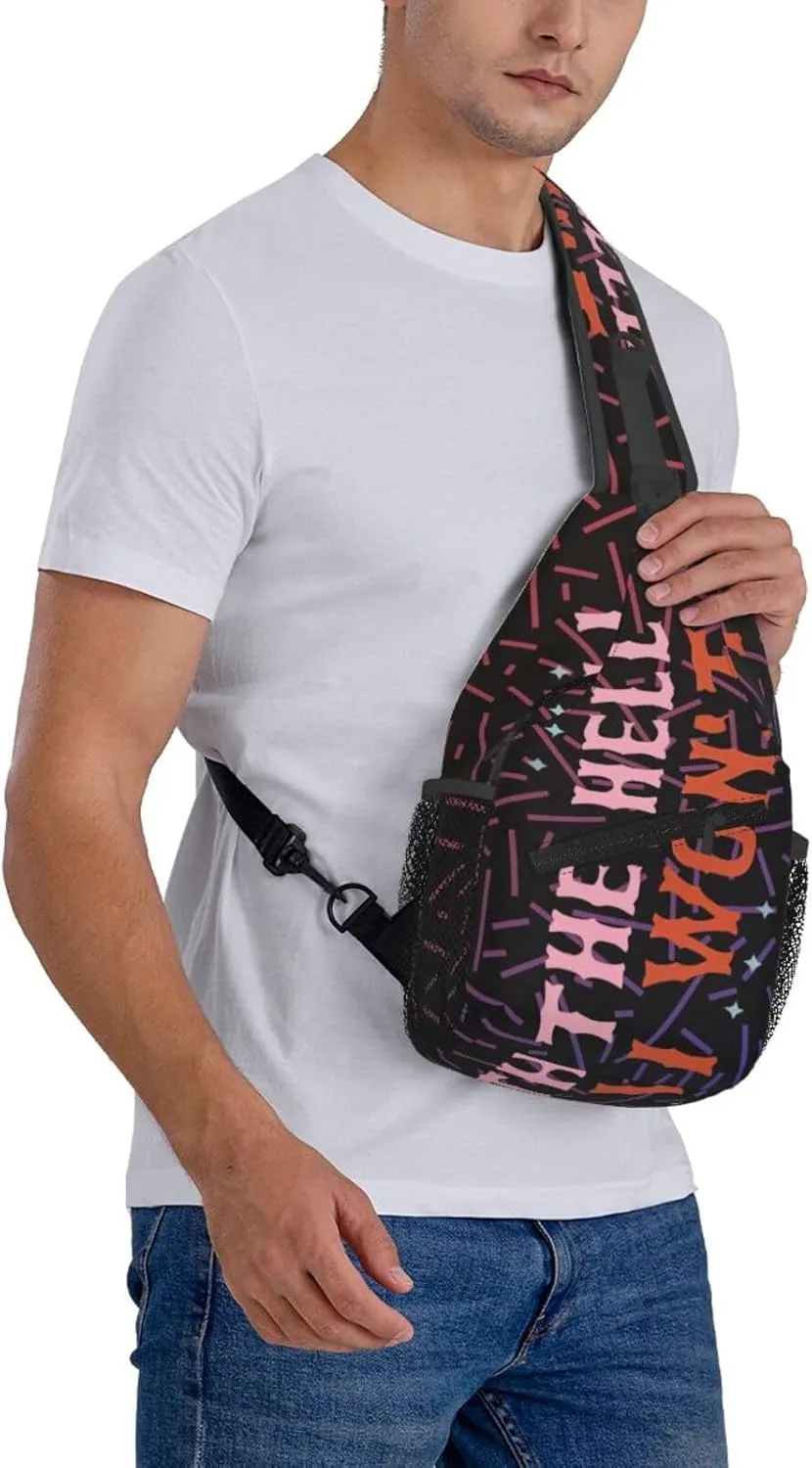 The Hell I Won'T Small Crossbody Backpack Sling Bag For Men Women Mini One Shoulder Chest Bags Gym Sport Travel Hiking Daypack