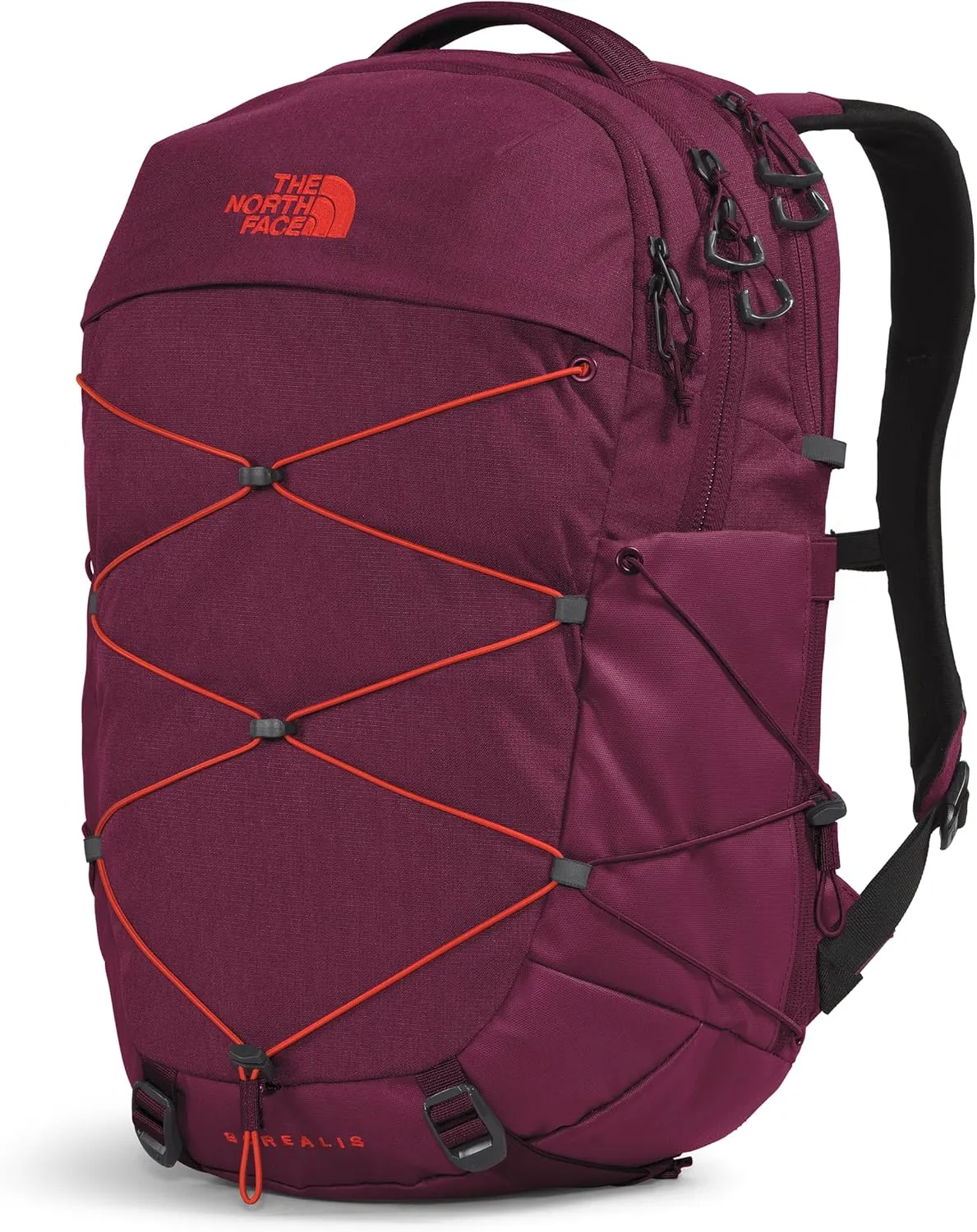 THE NORTH FACE Women's Borealis Commuter Laptop Backpack, Boysenberry Light Heather/Fiery Red, One Size