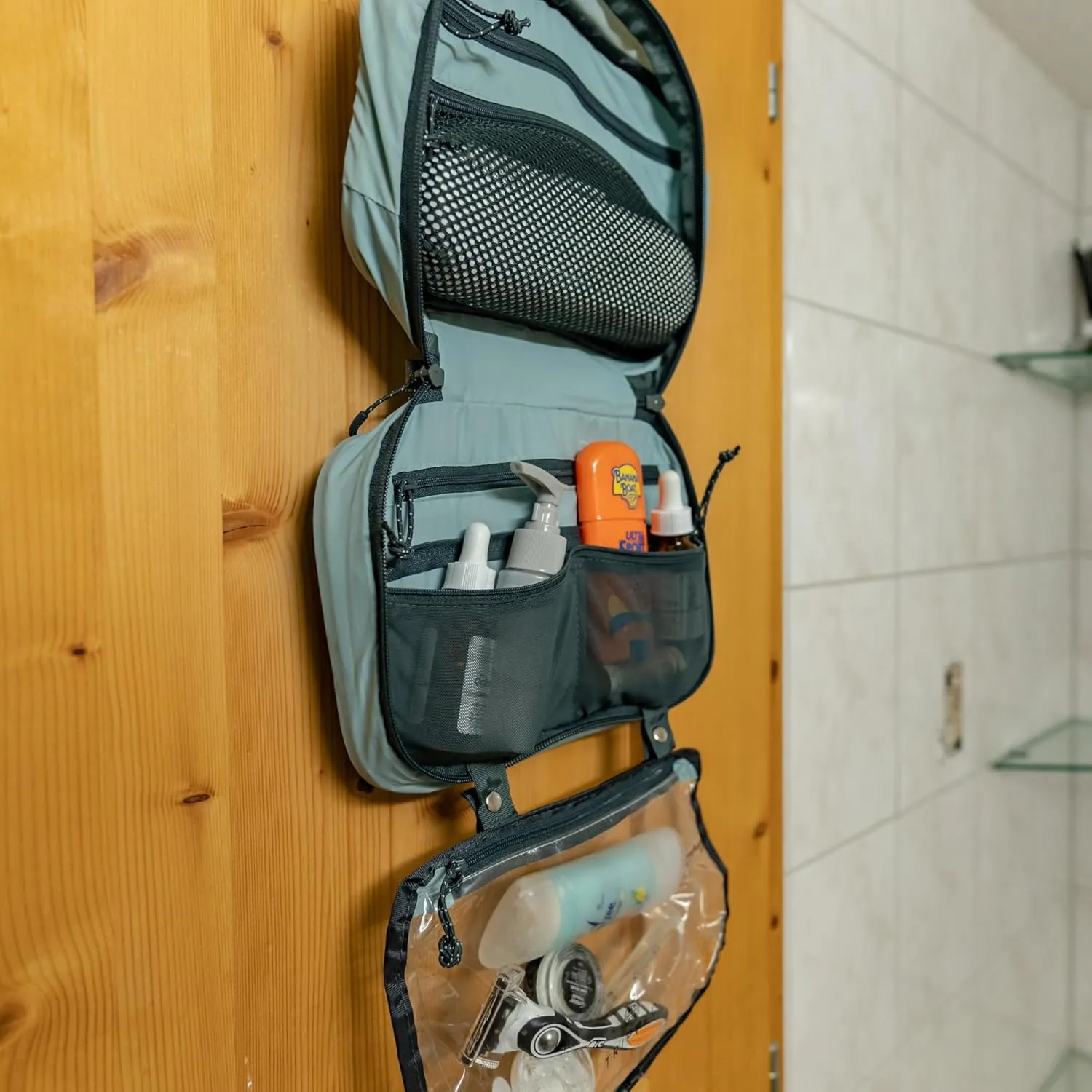 Toiletry Bag Kit Set: Hanging Travel Toiletry Bag   311 TSA Cosmetic Liquid Bag   Ultralight Accessory Organizer Pouch