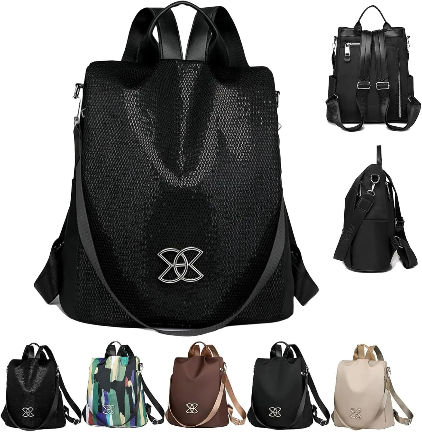Tomihi Backpack,Anti-Theft Large Capacity Backpack,Crossbody Lightweight Leisure Shoulder Bag for Women