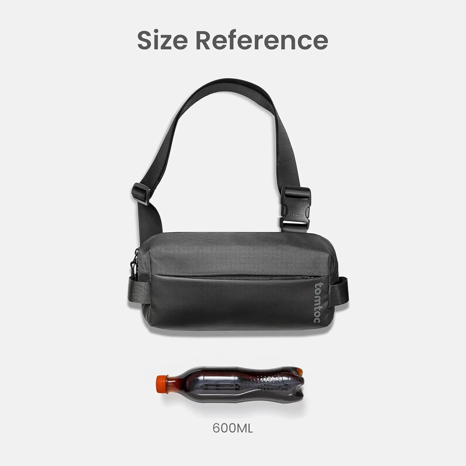 tomtoc Compact EDC Sling Bag, Chest Shoulder Crossbody Sling Daypack for Men Women, Water-resistant Lightweight Everyday Carry Casual Pack for Nintendo Switch 2, Tactical, Travel, Work, Gym, Sport