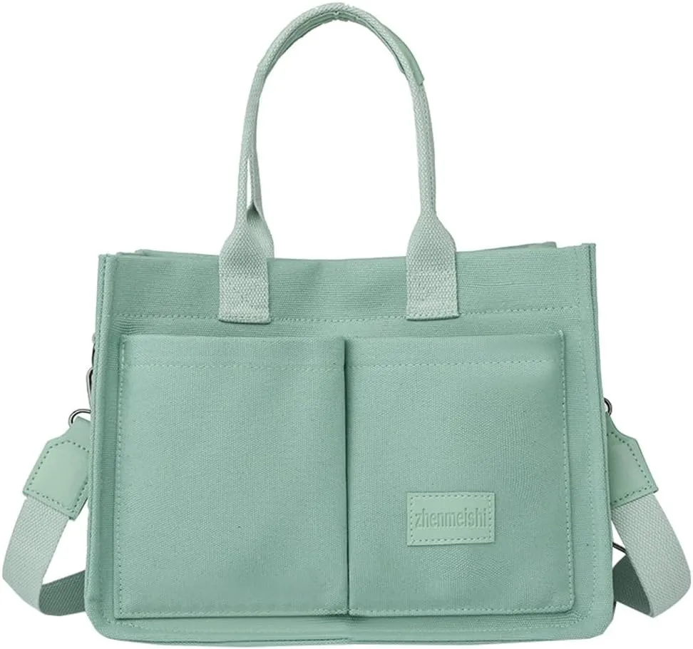 Tote Bag for Women Fashion Corduroy Handbags Casual Hobo Messenger Bag Canvas Shoulder Bag with Multi-pocket