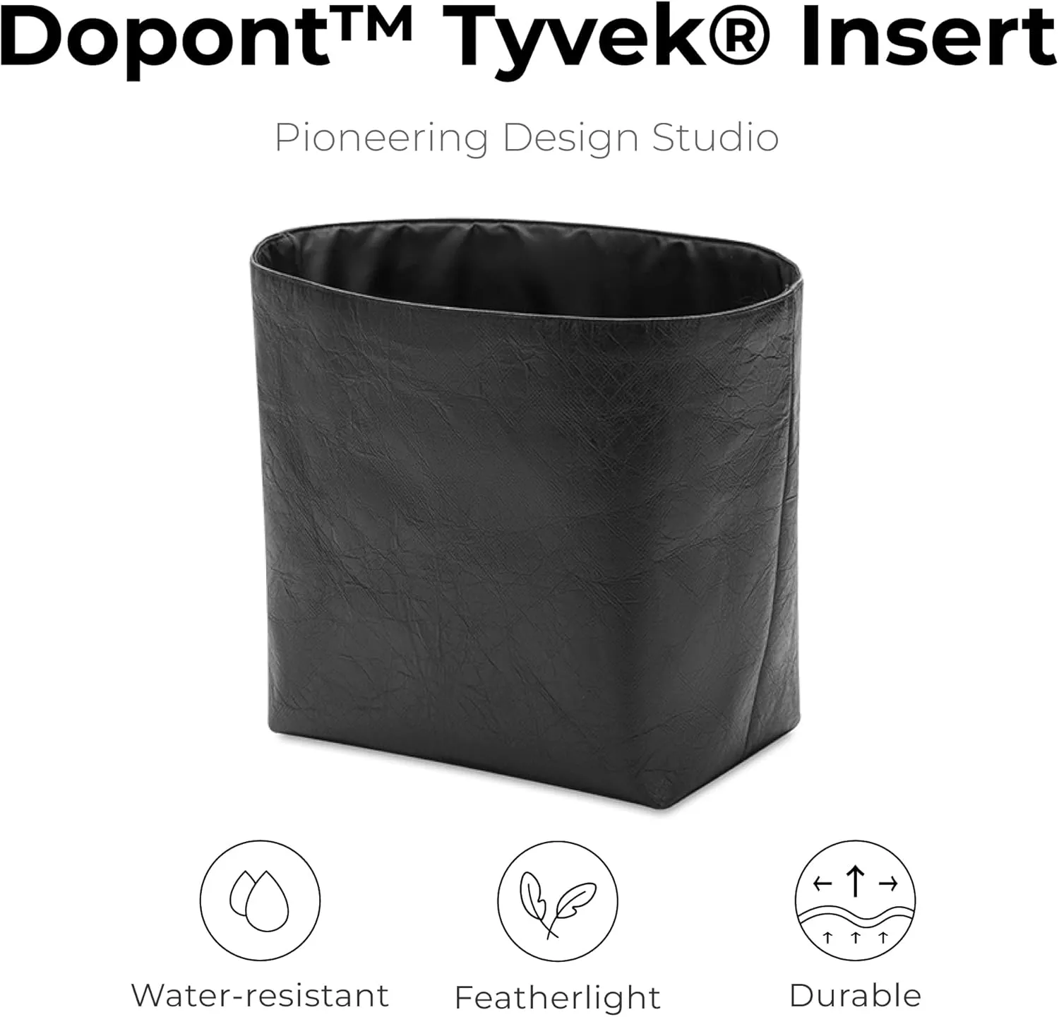 Tote Bag Organizer Insert for Le Pliage Energy L Backpack, Custom Fit Inside Premium Matte Black Large Lightweight WaterResistant Purse Insert with Cup Holder Accessories