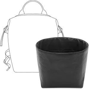 Tote Bag Organizer Insert for Le Pliage Energy L Backpack, Custom Fit Inside Premium Matte Black Large Lightweight WaterResistant Purse Insert with Cup Holder Accessories