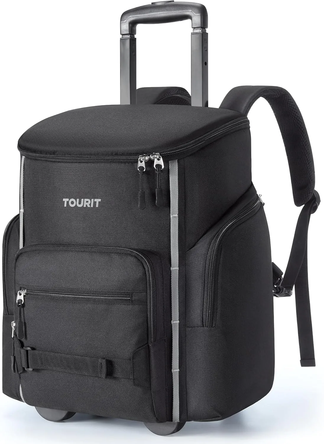 TOURIT Rolling Cooler Backpack: Leakproof Waterproof Insulated 36 Cans Beach Cooler with Wheels and Handle Outdoor Camping Picnic Travel