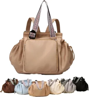Transformable Cradle Bag Travel Storage Bag, Versatile Large Capability Travel Bag, Storage Duffel Bag with Handles (Khaki)