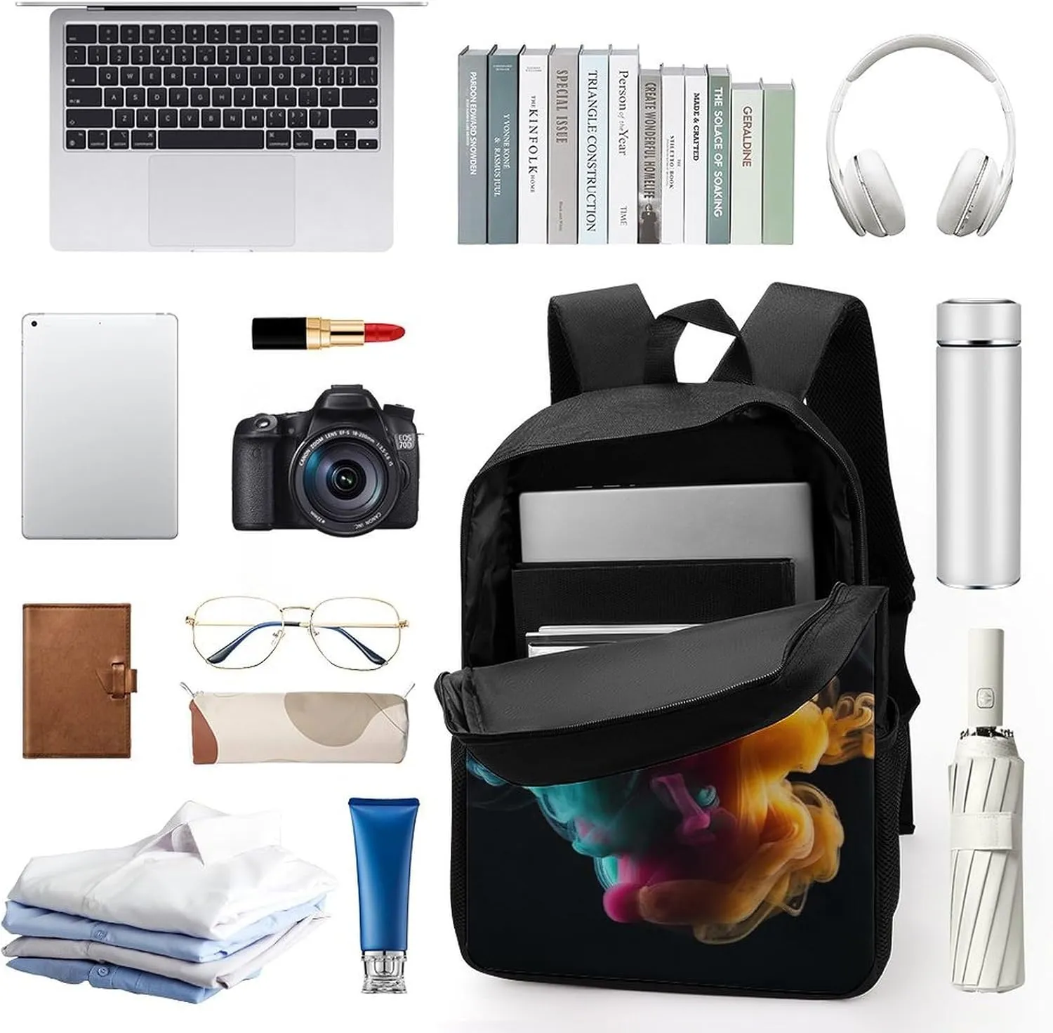 Travel Backpack for Men Women Daypack Melt In The Water Laptop Backpack Computer Bag Business Work Bag for Work