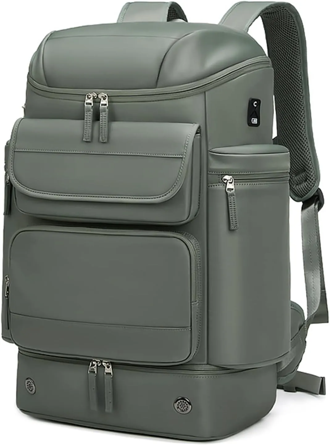 Travel Backpack Women Men Waterproof Outdoor Sports Backpack Large Hiking Backpack Laptop Backpack 50L Large Capacity Trekking Outdoor Activity Bag Green