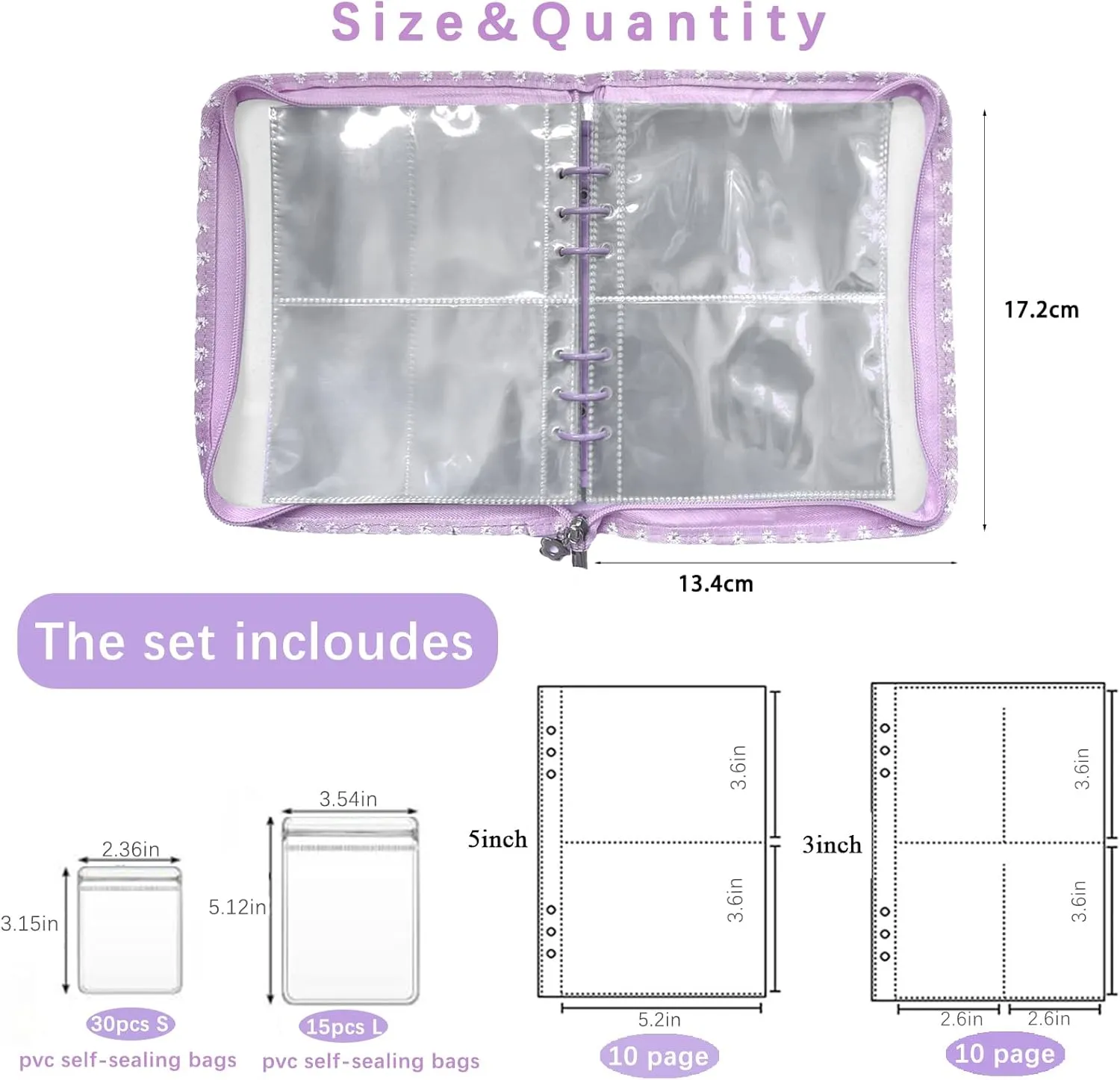 Travel Jewelry Organizer Case,Jewelry Storage Book with 45 Portable Thick PVC Pouches,Jewelry Organizer Zipper Bags for Necklaces Bracelet Rings and Earrings (front cover removable)