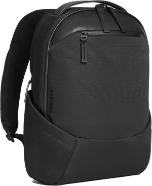 Troubadour Apex Compact Backpack 3.0 - Premium Waterproof Laptop Backpack Fits Up to 16" - Ergonomic Design for Work and Travel - Stylish Compact Backpack with 5-Year Guarantee - Black