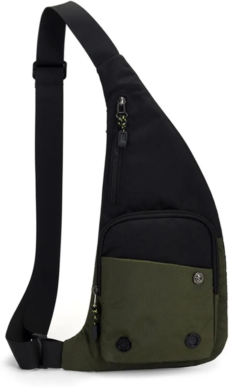 Ultralight Sling Bags Outdoor Hiking Daypacks Chest Shoulder Bag Men Crossbody Bags Women Waist Bag Cover Pack Rucksack for Travel Hiking Bicycle Sport Gym Daypacks Small Daypacks Green