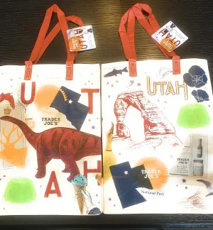 UTAH Trader Joe's 2019 reusable bag - tote - shopping bag Go Green!