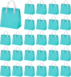uxcell 50pcs Insulated Take Out Bags, 9.4" x 5.9" x 10.2" Insulated Take Away Bags Thermal Disposable Lunch Bags Disposable Cooler Bags for Hot Cold Food Catering Grocery Picnic Blue