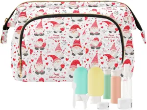 Valentine's Day Red Dwarf Travel Bag Lightweight Travel Cosmetic Bag Women's Coin Purse Wallet for Toiletry Travel Kit Organizer