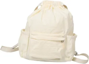 Versatile Drawstring Backpack Oxford Fabric Small Bag for Men Women's Lightweight Travel Shoulder Bag