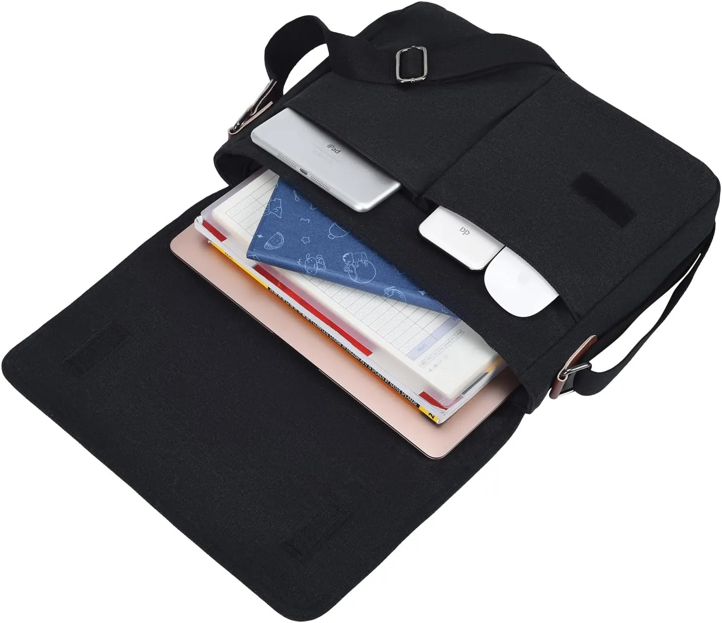 Vintage Canvas Satchel Messenger Bag for Men Women Crossbody Bag Travel Shoulder Bag 13.3" Laptop Bag Bookbag Work