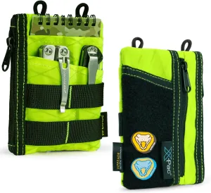 VIPERADE VE18 EDC Pouch, Pocket Organizer Pouch for Men, EDC Pocket Organizer Pouch, 3 Slots with 2 Zipper Pockets, Velcro Pouch Multitool Pouch