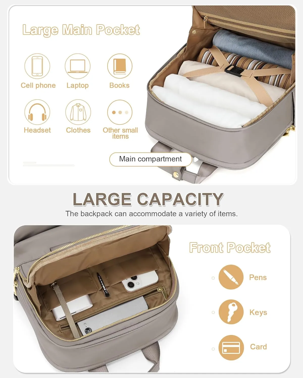 wepadre Small Travel Backpack Carry on Flight Approved Personal Item Travel Bag Carry on Backpack for Women Work Laptop Backpack for Traveling Carry on Luggage Mochila De Viaje