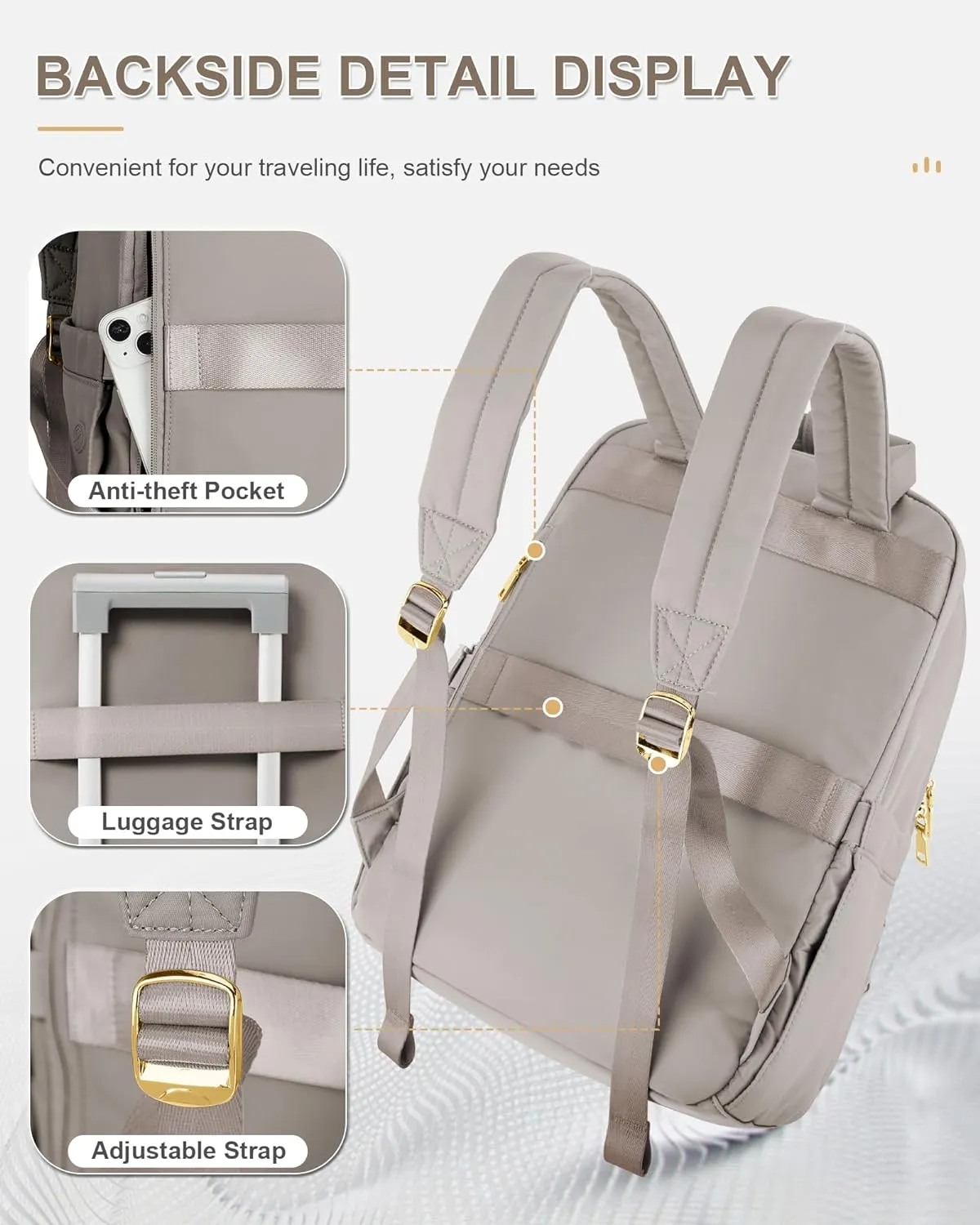 wepadre Small Travel Backpack Carry on Flight Approved Personal Item Travel Bag Carry on Backpack for Women Work Laptop Backpack for Traveling Carry on Luggage Mochila De Viaje