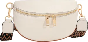 WERFORU Small Crossbody Sling Bag for Women Fanny Packs Faux Leather Chest Bag for Travel…