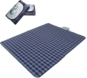 Wind Tour Family Outdoor Waterproof Durable Picnic Blankets with Carry Strap,Foldable 50×70.9 inch Sandproof Beach Mat for Kids Playground Camping Park Hiking Grass Travelling