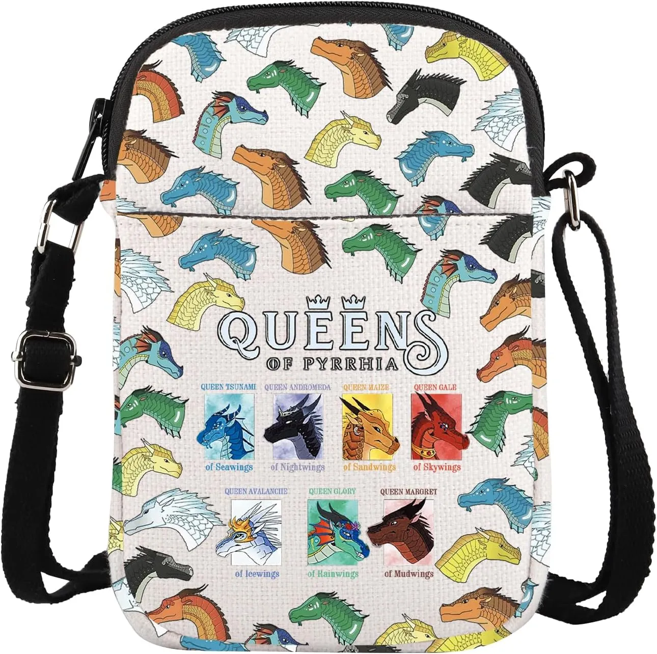 Wings Fire Novel Inspired Crossbody Bag Dragon Tribes Dragon Lovers Messenger Bag Queens Of Pyrrhia Gift Bookish Gift