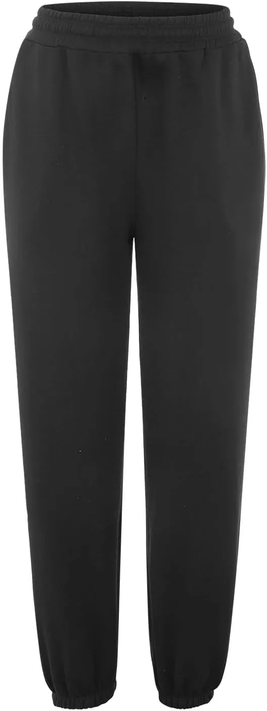 Women Joggers with Pockets High Waist Stretchy Sports Gym Training Pants Baggy Oversized Harem Sweatpants Trousers