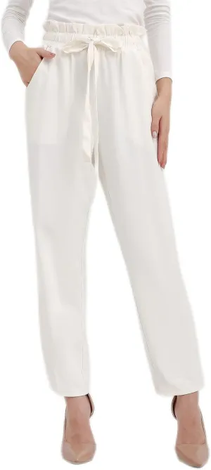 Women Pencil Pants, Women Casual, Paper Bag Waist Pants,Suitable for Wearing in Offices, Schools and Companies