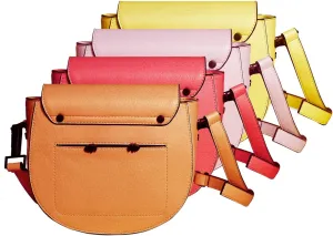 Women's Saddle Crossbody Peek-A-Boo Pocket Kitty Snout Hardware