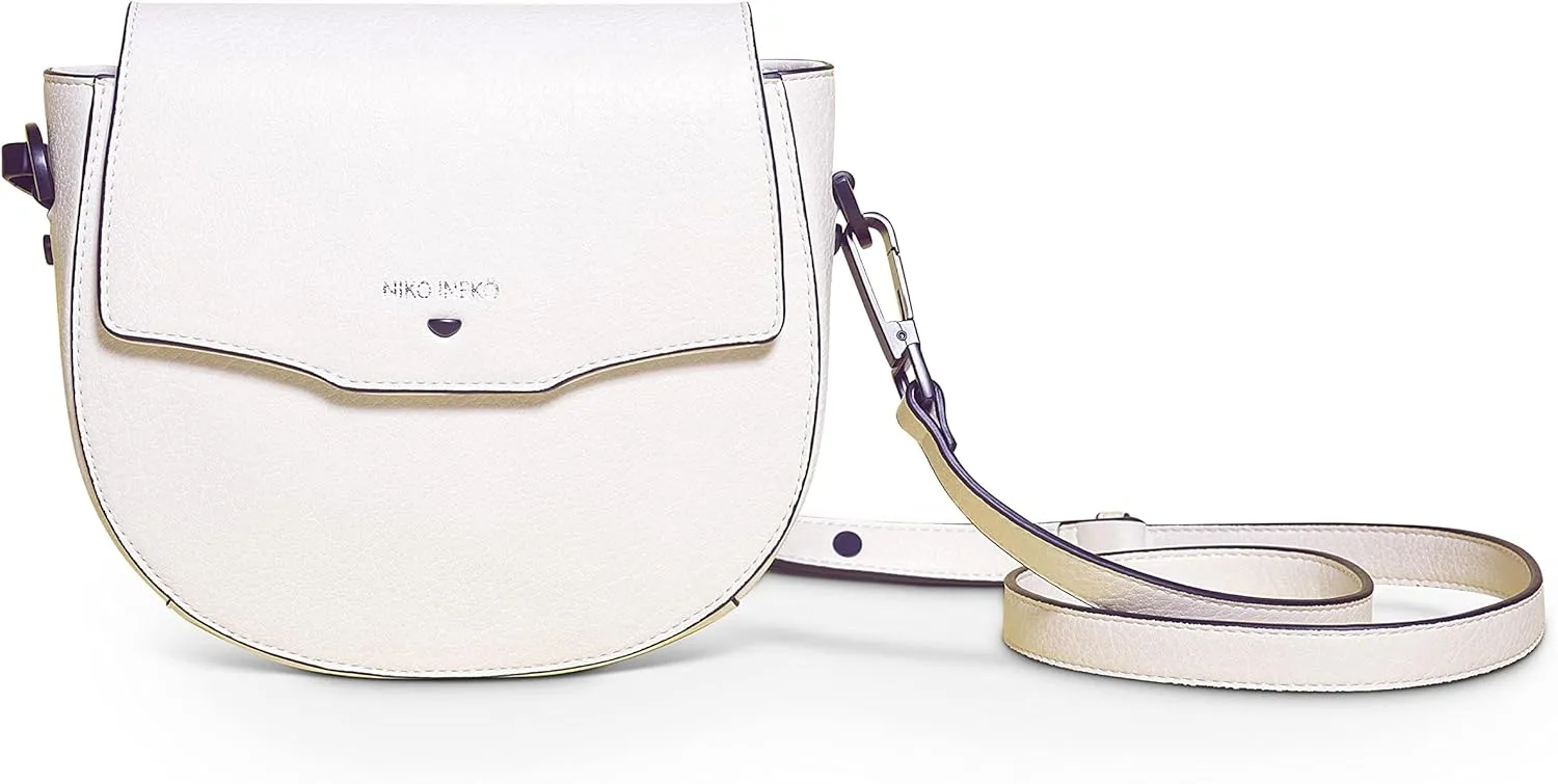 Women's Saddle Crossbody Peek-A-Boo Pocket Kitty Snout Hardware