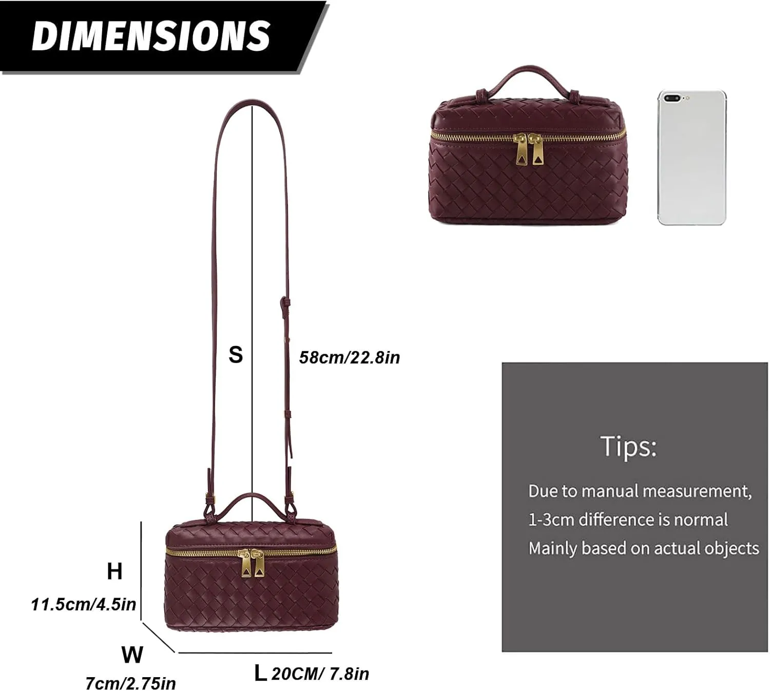 Woven Shoulder Bags for Women, Crossbody Bag Cute Satchels Clutch Purses Top-Handle Tote Handbag