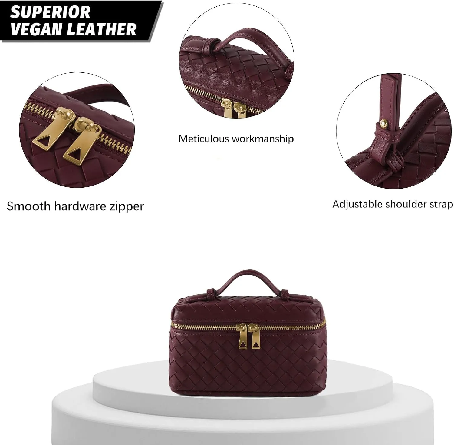 Woven Shoulder Bags for Women, Crossbody Bag Cute Satchels Clutch Purses Top-Handle Tote Handbag