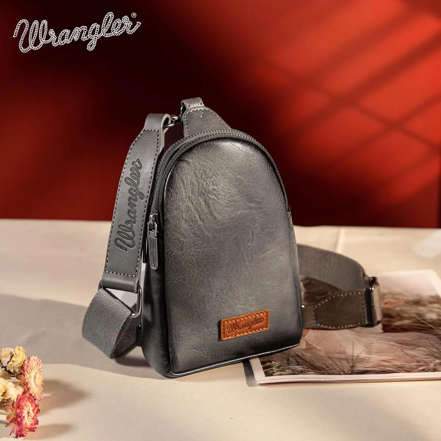 Wrangler Crossbody Sling and Chest Bag for Women - Small, Adjustable Strap Gift Idea