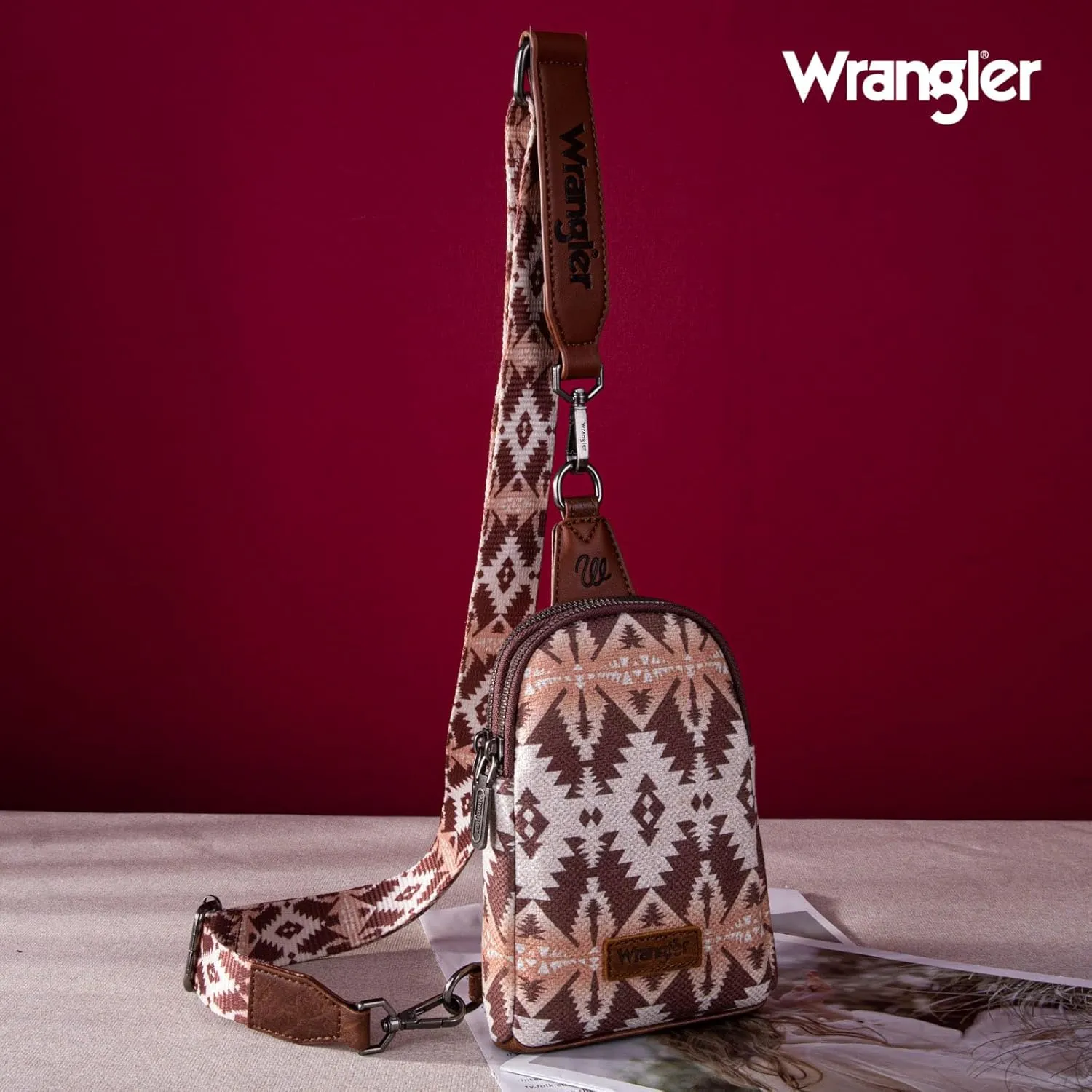Wrangler Crossbody Sling and Chest Bag for Women - Small, Adjustable Strap Gift Idea