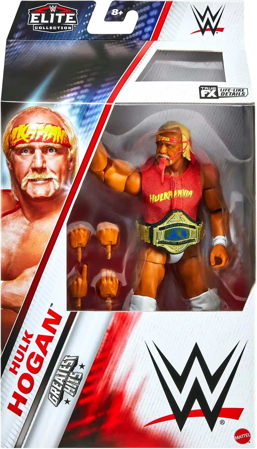 WWE Hulk Hogan (Biting Headband) Elite Greatest Hits 7 Toy Wrestling Action Figure