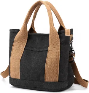 Wxnow Canvas Messenger bags for women,Tote Crossbody Shoulder Bag Satchel Purse