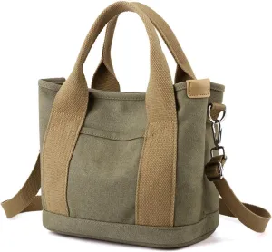 Wxnow Canvas Messenger bags for women,Tote Crossbody Shoulder Bag Satchel Purse
