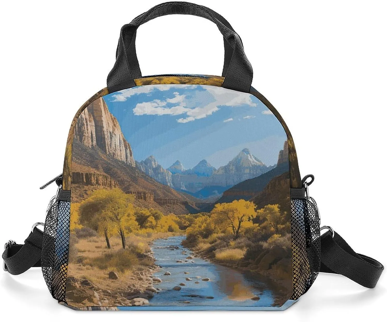 Zion National Park Insulated Lunch Bag Portable Lunch Box Tote Cooler Bags Lunchbox For Travel Picnic Work