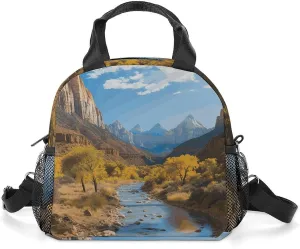Zion National Park Insulated Lunch Bag Portable Lunch Box Tote Cooler Bags Lunchbox For Travel Picnic Work